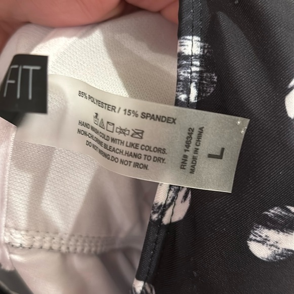 NWT SIMPLY FIT POLKA DOT BIKINI HALTER TOP - Picture 3 of 4